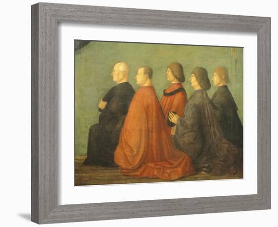 Miracle of Cross at Bridge of San Lorenzo-Gentile Bellini-Framed Giclee Print