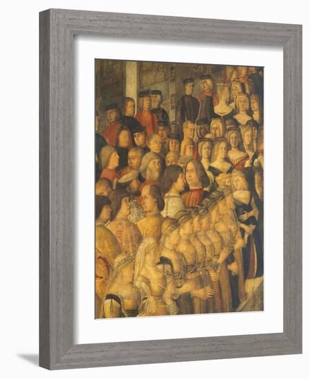 Miracle of Cross at Bridge of San Lorenzo-Gentile Bellini-Framed Giclee Print