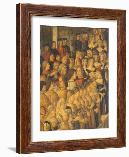 Miracle of Cross at Bridge of San Lorenzo-Gentile Bellini-Framed Giclee Print