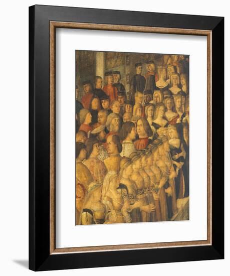 Miracle of Cross at Bridge of San Lorenzo-Gentile Bellini-Framed Giclee Print