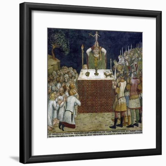 Miracle of Host Driving Away Devil-null-Framed Giclee Print