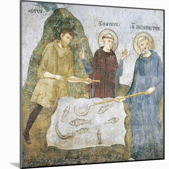 Miracle of Sickle, Detail from Stories of St. Benedict-null-Mounted Giclee Print