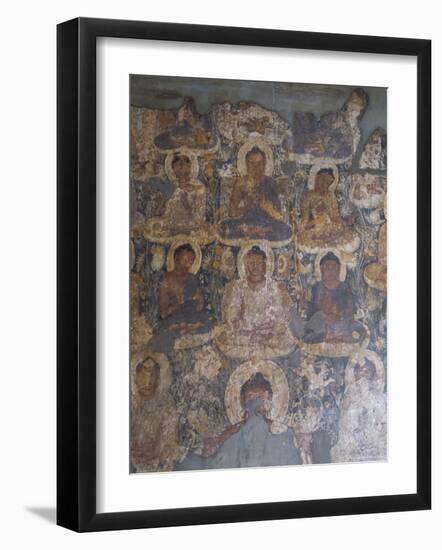 Miracle of Sravasti, Cave 1, Ajanta, Unesco World Heritage Site, Maharashtra State, India-Robert Harding-Framed Photographic Print