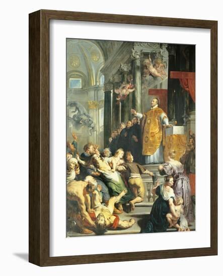 Miracle of St Ignatius of Loyola, 1618-19-Peter Paul Rubens-Framed Giclee Print