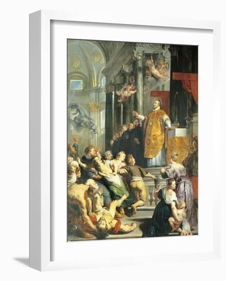 Miracle of St Ignatius of Loyola, 1618-19-Peter Paul Rubens-Framed Giclee Print