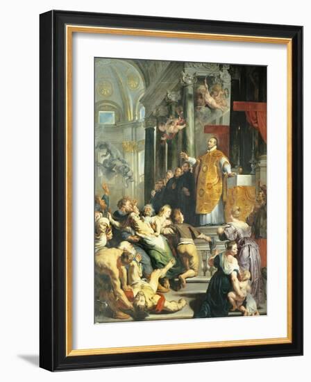 Miracle of St Ignatius of Loyola, 1618-19-Peter Paul Rubens-Framed Giclee Print