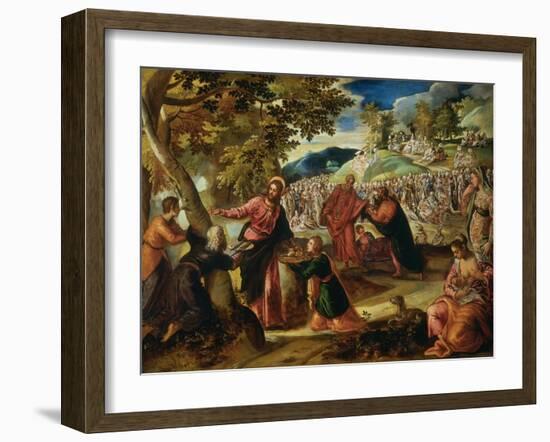 Miracle of the Loves and Fishes-Jacopo Robusti Tintoretto-Framed Giclee Print