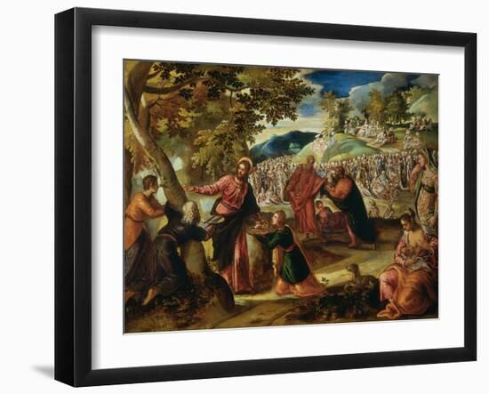 Miracle of the Loves and Fishes-Jacopo Robusti Tintoretto-Framed Giclee Print