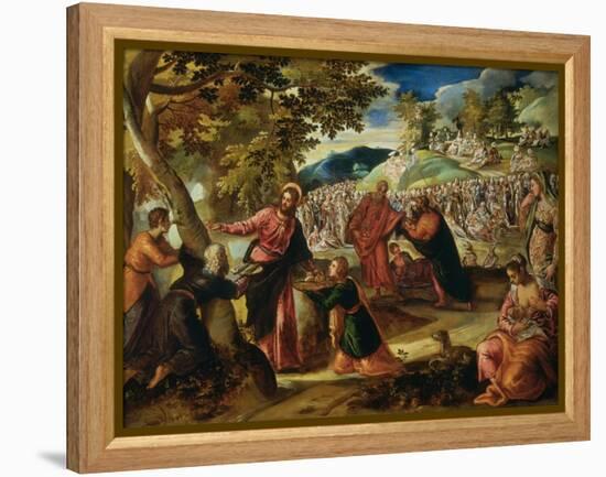 Miracle of the Loves and Fishes-Jacopo Robusti Tintoretto-Framed Premier Image Canvas