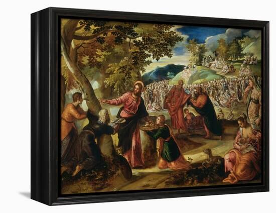 Miracle of the Loves and Fishes-Jacopo Robusti Tintoretto-Framed Premier Image Canvas