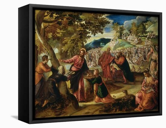 Miracle of the Loves and Fishes-Jacopo Robusti Tintoretto-Framed Premier Image Canvas
