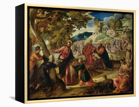 Miracle of the Loves and Fishes-Jacopo Robusti Tintoretto-Framed Premier Image Canvas