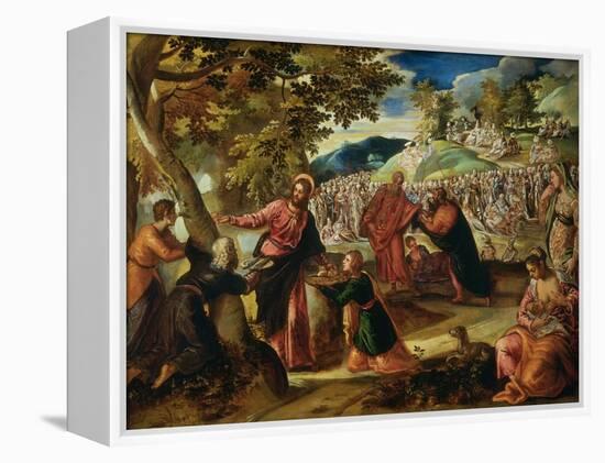 Miracle of the Loves and Fishes-Jacopo Robusti Tintoretto-Framed Premier Image Canvas