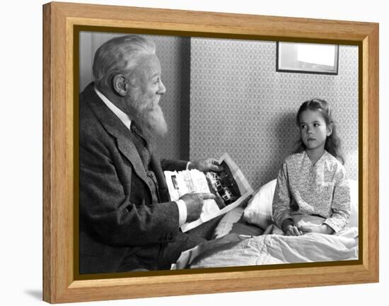 Miracle On 34Th Street, Edmund Gwenn, Natalie Wood, 1947-null-Framed Stretched Canvas