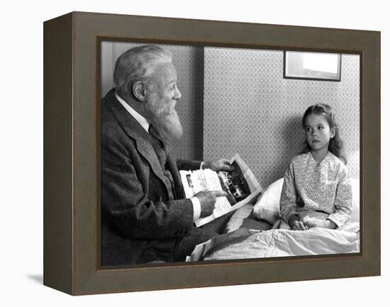 Miracle On 34Th Street, Edmund Gwenn, Natalie Wood, 1947-null-Framed Stretched Canvas