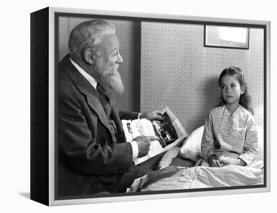 Miracle On 34Th Street, Edmund Gwenn, Natalie Wood, 1947-null-Framed Stretched Canvas