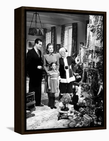 Miracle on 34Th Street, John Payne, Maureen O'Hara, Natalie Wood, Edmund Gwenn, 1947-null-Framed Stretched Canvas