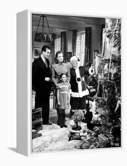 Miracle on 34Th Street, John Payne, Maureen O'Hara, Natalie Wood, Edmund Gwenn, 1947-null-Framed Stretched Canvas