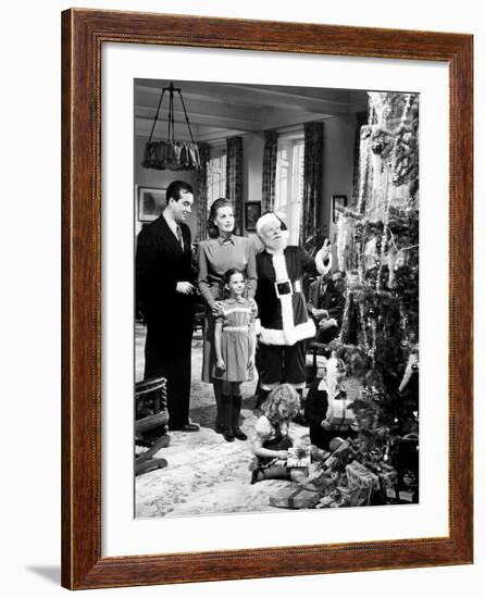 Miracle on 34Th Street, John Payne, Maureen O'Hara, Natalie Wood, Edmund Gwenn, 1947-null-Framed Photo