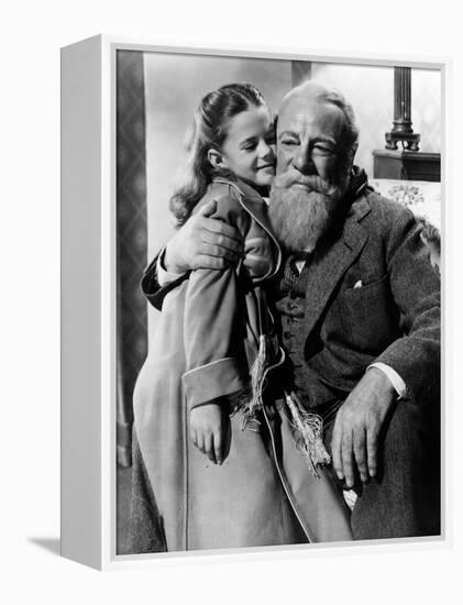 Miracle On 34Th Street, Natalie Wood, Edmund Gwenn, 1947-null-Framed Stretched Canvas