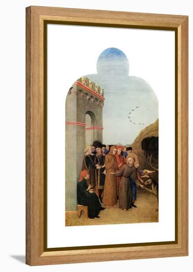 Miracles: the Legend of the Wolf of Gubbio, C1437-1444-Sassetta Sassetta-Framed Premier Image Canvas