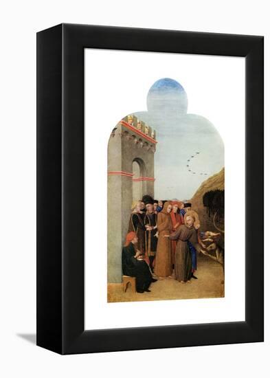 Miracles: the Legend of the Wolf of Gubbio, C1437-1444-Sassetta Sassetta-Framed Premier Image Canvas