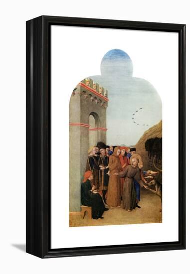 Miracles: the Legend of the Wolf of Gubbio, C1437-1444-Sassetta Sassetta-Framed Premier Image Canvas