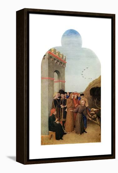 Miracles: the Legend of the Wolf of Gubbio, C1437-1444-Sassetta Sassetta-Framed Premier Image Canvas