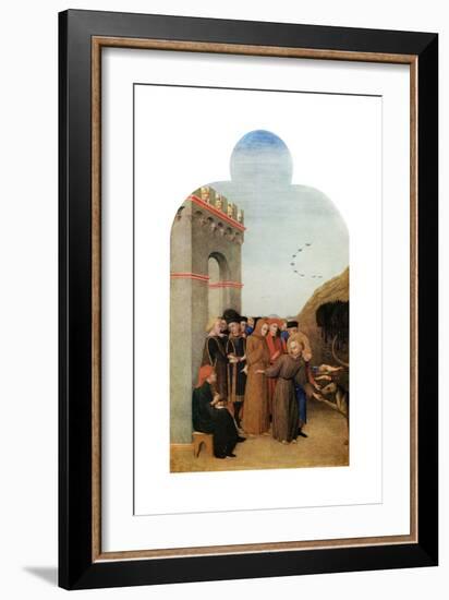 Miracles: the Legend of the Wolf of Gubbio, C1437-1444-Sassetta Sassetta-Framed Giclee Print