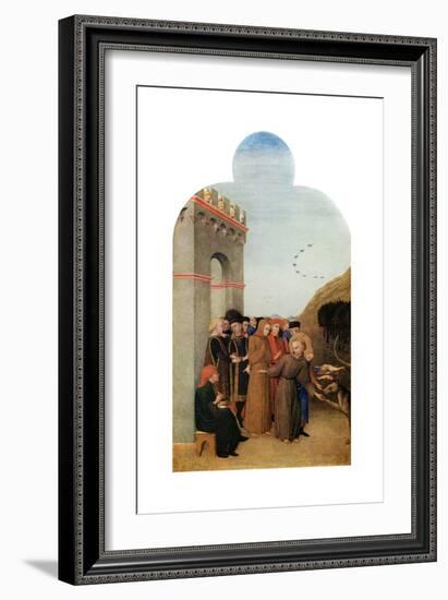 Miracles: the Legend of the Wolf of Gubbio, C1437-1444-Sassetta Sassetta-Framed Giclee Print