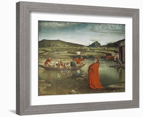 Miraculous Draught of Fish, from the Altarpiece of Cardinal Francois De Mies, C. 1444-Konrad Witz-Framed Giclee Print