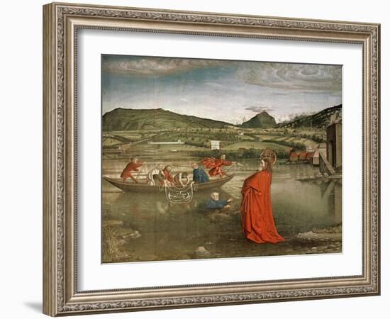 Miraculous Draught of Fishes, from the Altarpiece of Cardinal Francois De Mies, C.1444-Konrad Witz-Framed Giclee Print