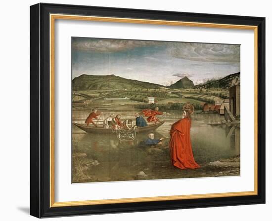 Miraculous Draught of Fishes, from the Altarpiece of Cardinal Francois De Mies, C.1444-Konrad Witz-Framed Giclee Print