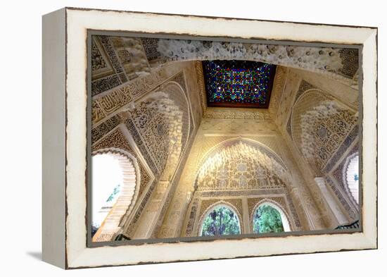 Mirador De Daraxa O Lindaraja, Palacio De Los Leones, the Alhambra, Granada, Andalucia, Spain-Carlo Morucchio-Framed Premier Image Canvas