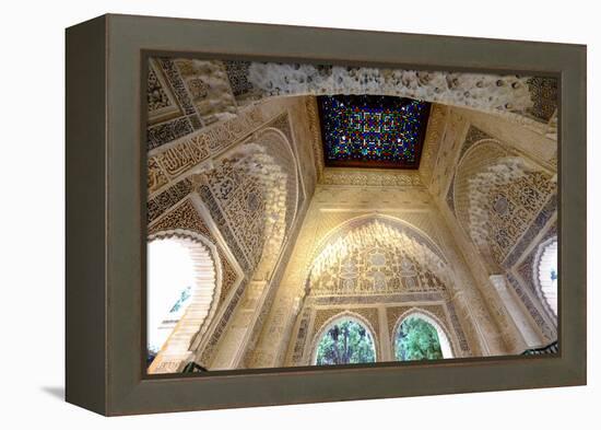 Mirador De Daraxa O Lindaraja, Palacio De Los Leones, the Alhambra, Granada, Andalucia, Spain-Carlo Morucchio-Framed Premier Image Canvas