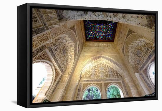 Mirador De Daraxa O Lindaraja, Palacio De Los Leones, the Alhambra, Granada, Andalucia, Spain-Carlo Morucchio-Framed Premier Image Canvas