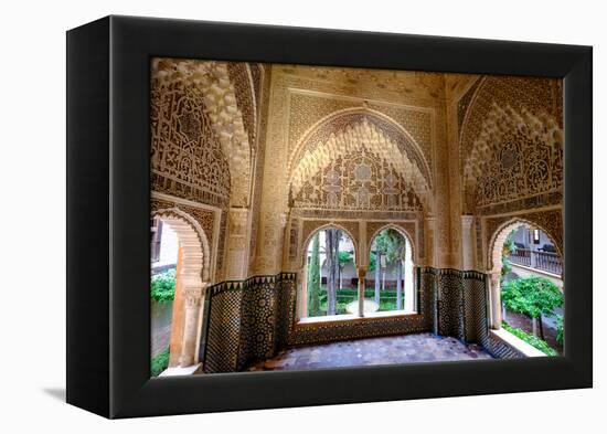 Mirador De Daraxa O Lindaraja, Palacio De Los Leones, the Alhambra, Granada, Andalucia, Spain-Carlo Morucchio-Framed Premier Image Canvas