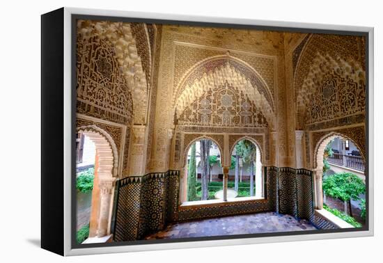 Mirador De Daraxa O Lindaraja, Palacio De Los Leones, the Alhambra, Granada, Andalucia, Spain-Carlo Morucchio-Framed Premier Image Canvas