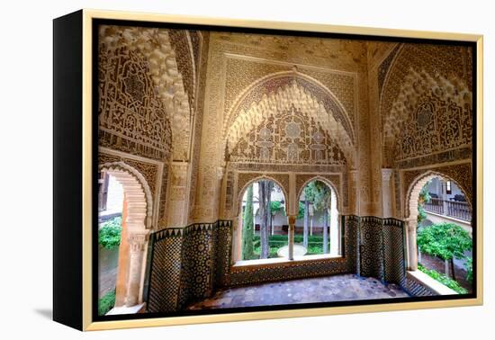 Mirador De Daraxa O Lindaraja, Palacio De Los Leones, the Alhambra, Granada, Andalucia, Spain-Carlo Morucchio-Framed Premier Image Canvas