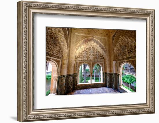 Mirador De Daraxa O Lindaraja, Palacio De Los Leones, the Alhambra, Granada, Andalucia, Spain-Carlo Morucchio-Framed Photographic Print