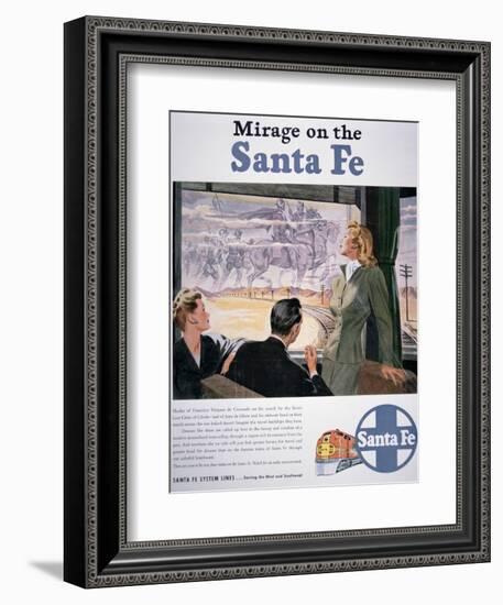 Mirage on the Santa Fe', 1946-null-Framed Giclee Print