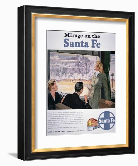 Mirage on the Santa Fe', 1946-null-Framed Giclee Print