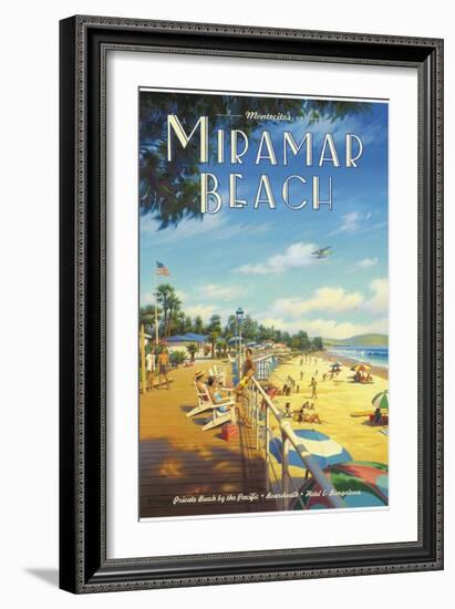 Miramar Beach, Montecito California-Kerne Erickson-Framed Premium Giclee Print