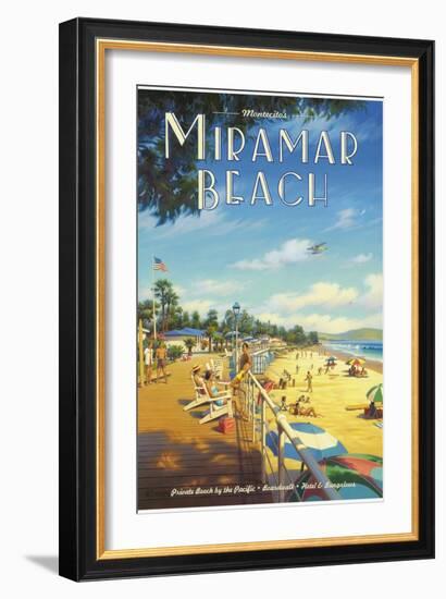 Miramar Beach, Montecito California-Kerne Erickson-Framed Premium Giclee Print