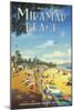 Miramar Beach, Montecitos-Kerne Erickson-Mounted Art Print