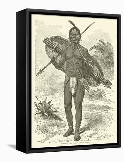 Mirambo, the Great African Chief-null-Framed Premier Image Canvas