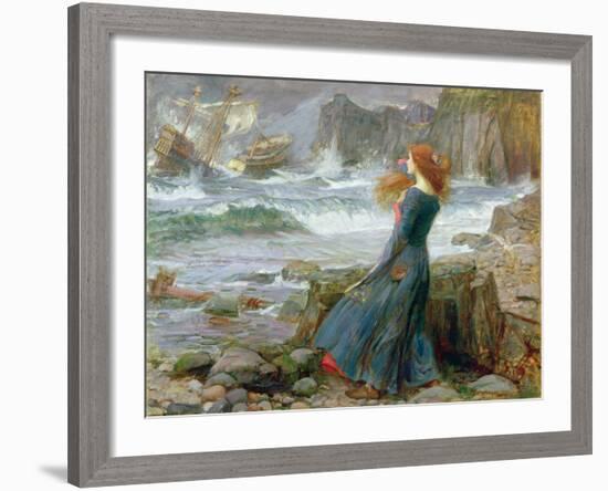 Miranda, 1916-John William Waterhouse-Framed Giclee Print