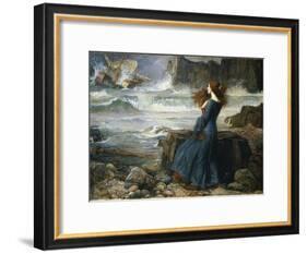 Miranda - the Tempest, 1916-John William Waterhouse-Framed Giclee Print