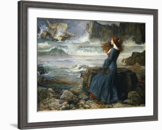 Miranda - the Tempest, 1916-John William Waterhouse-Framed Giclee Print