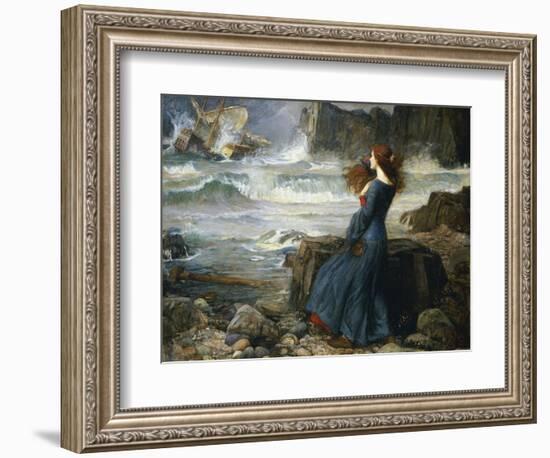 Miranda, the Tempest, 1916-John William Waterhouse-Framed Giclee Print